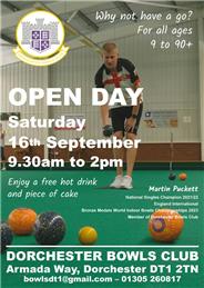 Indoor Open Day 16 September 2023